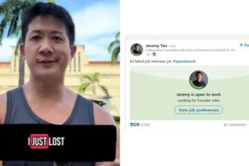 【GE2025】败选幽默称“面试失败” 独立人士陈伟洋公开“求职”