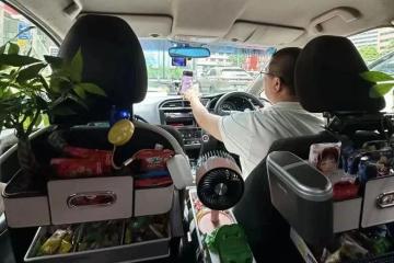 在新加坡打到“神仙车”！绿植装饰配免费零食，乘客直呼：情绪价值拉满了