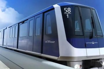 盛港-榜鹅轻轨系统新列车进行最后测试