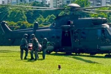 新加坡空军部队出动救援直升机 协助患有严重医疗情况船员就医