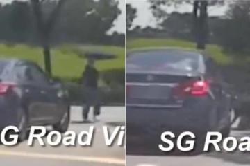 汤申路行人过马路被撞飞 警方：已经接获报案