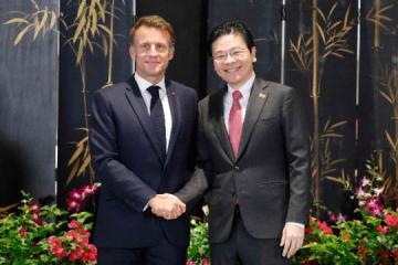 黄循财：法新关系升级为全面战略伙伴 促进多领域深度合作