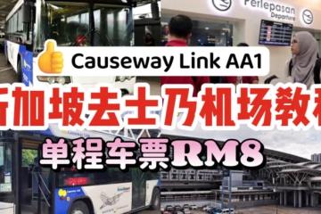 RM8带你从新加坡去到士乃机场🚌超省钱的方式！皇后手把手教程送上～