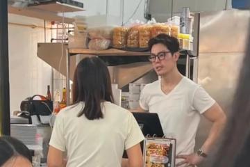 没戏拍投身餐饮业？张耀栋亲到咖啡店摊位站岗态度获赞