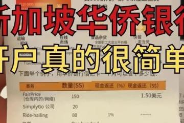 新加坡“华侨银行”个人开户攻略——贴心服务尽显