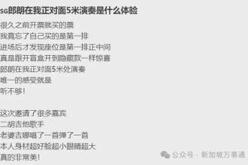 郎朗、谭咏麟、LingOrm等明星齐聚全岛疯狂新加坡秒变追星天堂