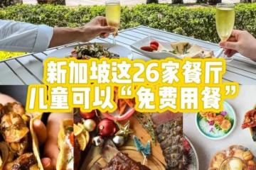 吐血整理！新加坡25家儿童免费用餐的餐厅